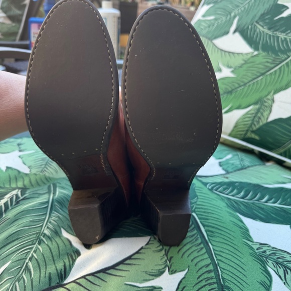 NWOT Frye Jackie Western Cognac Bootie - Picture 6 of 6